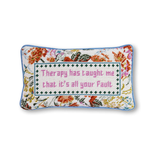 Furbish Therapy Needlepoint Pillow