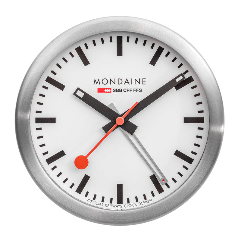 Mondaine Official Swiss Railways Mini Desk Clock With Alarm