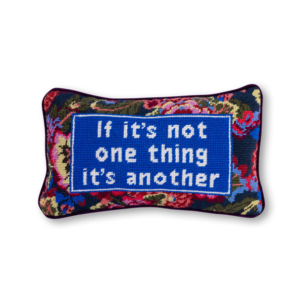 Furbish Not One Thing Needlepoint Pillow