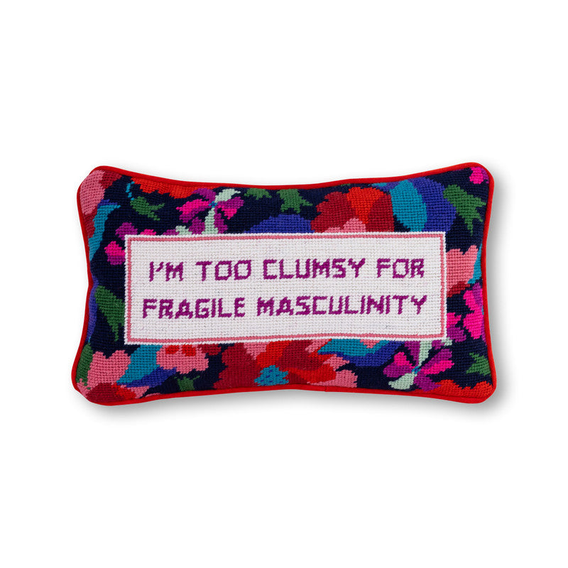 Furbish Clumsy Needlepoint Pillow