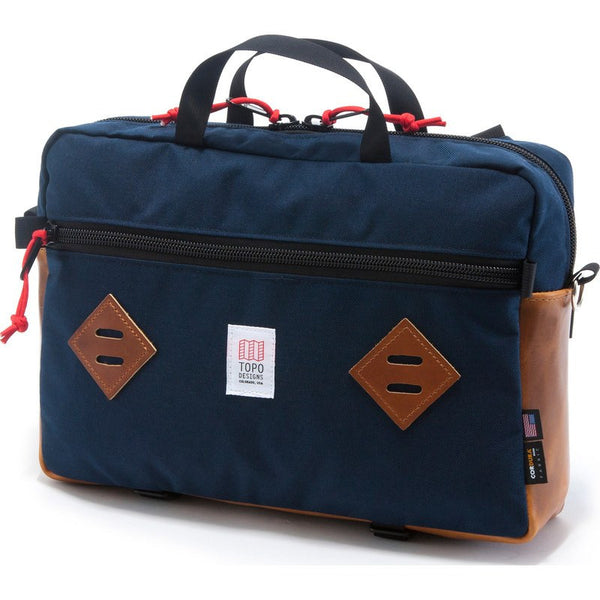 Topo Designs Mountain Briefcase | Navy/Leather