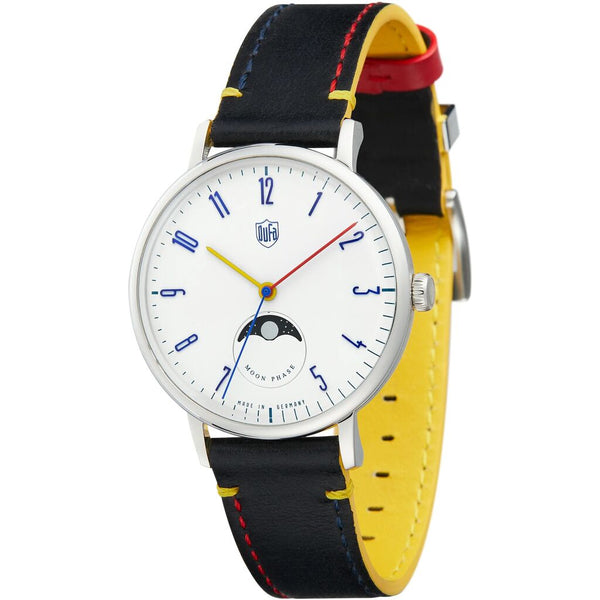 DuFa GROPIUS MONDPHASE Mondphase Watch | Stainless Steel White Dial Beige Band