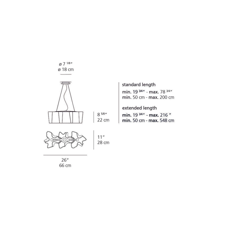 Artemide Logico Mini Triple Linear Suspension Light Max 3X100W