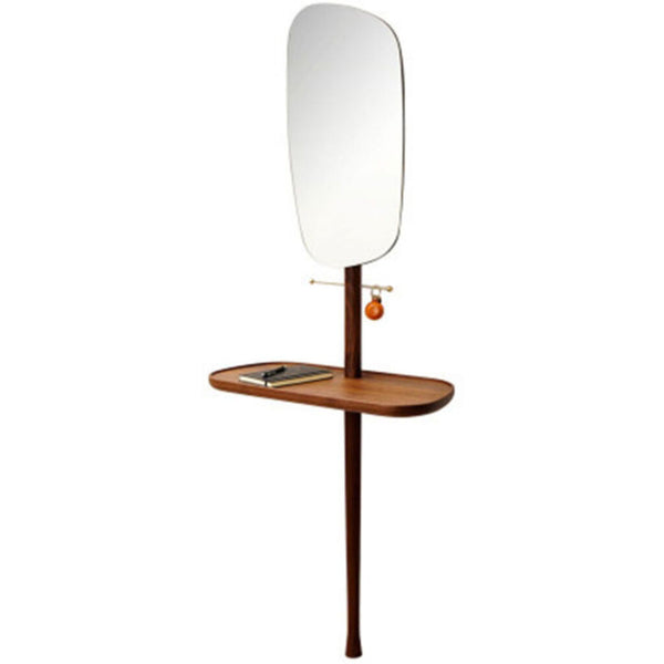 Nomon Recibidor - Hallway Furniture | Natural Walnut and Polished Brass Accessory