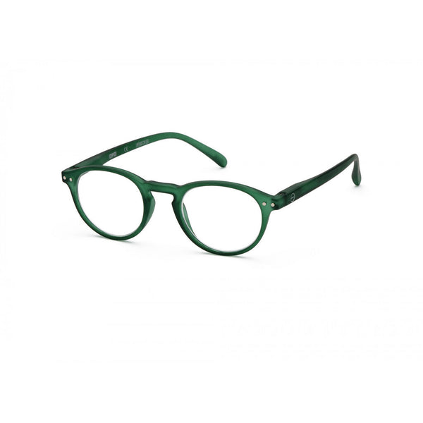 Izipizi Reading Glasses A-Frame | Green Crystal Soft