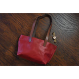 Kiko Leather Perfect Tote Bag | Red