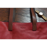 Kiko Leather Perfect Tote Bag | Red