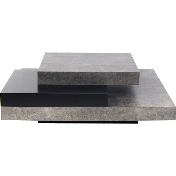 Temahome Slate 35x35 Coffee Table | Concrete Look/Pure Black