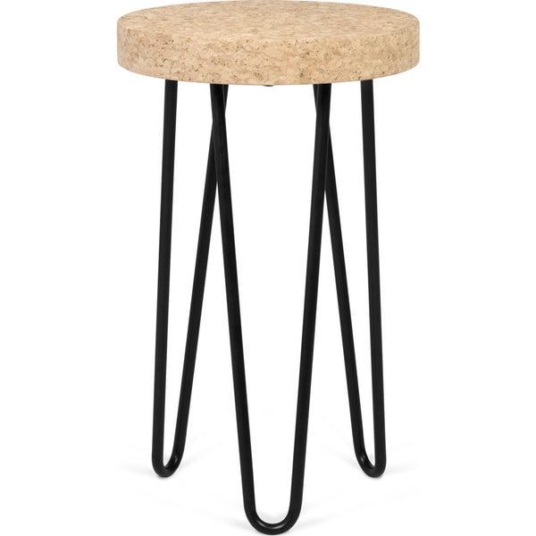 Temahome Drum Coffee Table | Cork/Black Legs