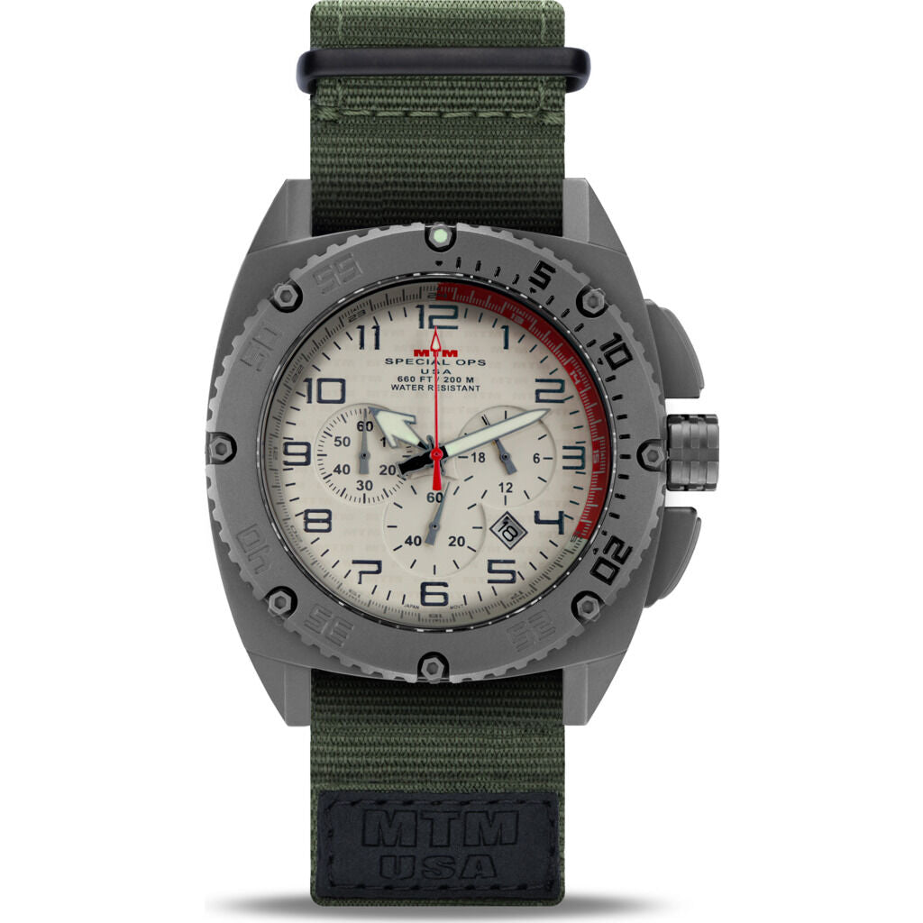 MTM Special Ops Patriot Watch | Grey/Tan/Nylon Green – Sportique