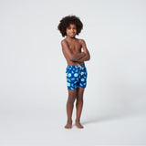 Tom & Teddy Boy's Citrus Swim Trunk Ocean Blue