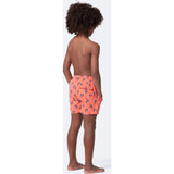 Tom & Teddy Boy's Shrimp Swim Trunk | Coral & Blue