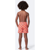 Tom & Teddy Boy's Shrimp Swim Trunk | Coral & Blue