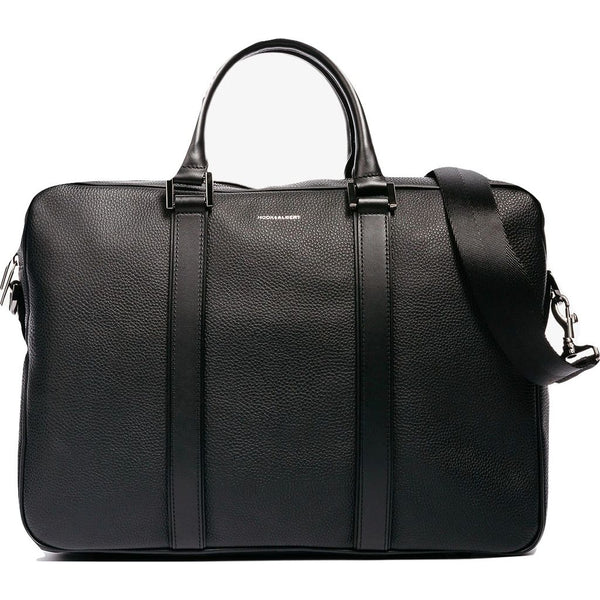 Hook & Albert Leather Structured Briefcase | Black FBRFLTH-BLK-OS