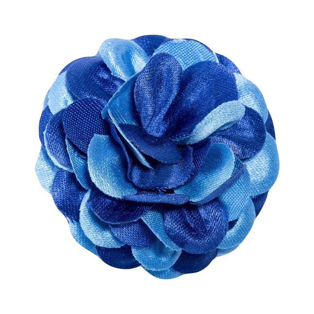 Royal Blue Flower Lapel Pin