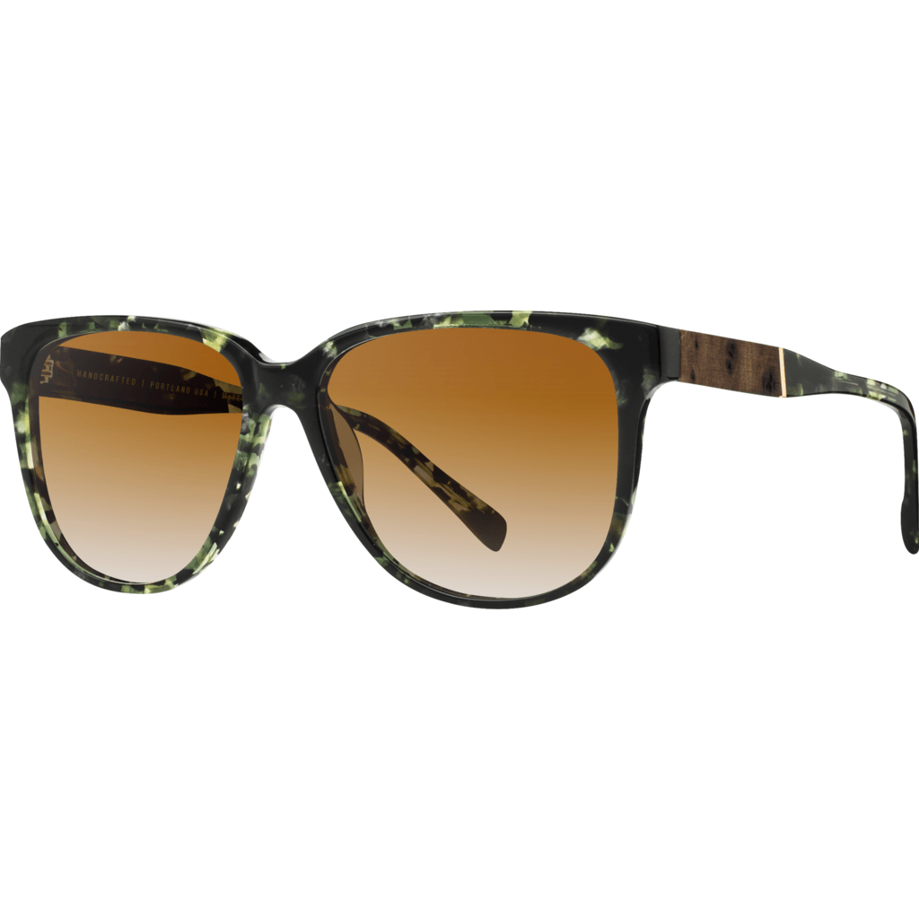 Shwood Mckenzie Acetate Sunglasses Dark Forest And Elm Burl Brown Fa Sportique 4956