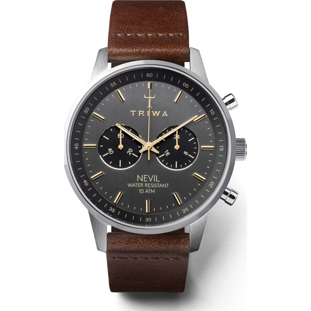 Triwa Smoky Nevil Watch | Dark Brown Classic