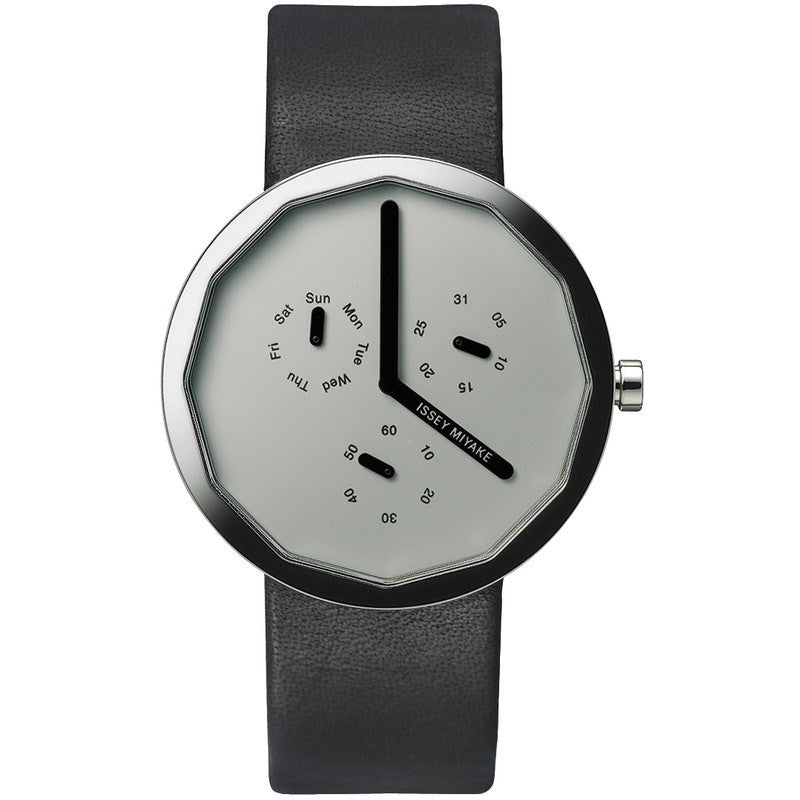 Issey Miyake Twelve 365 Grey Men's Watch | Leather