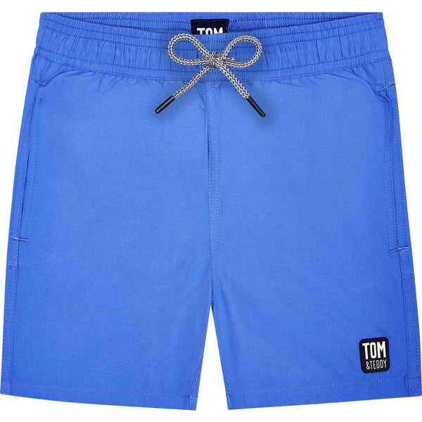 Tom & Teddy Boy's Solid Swim Trunk | Electric Blue