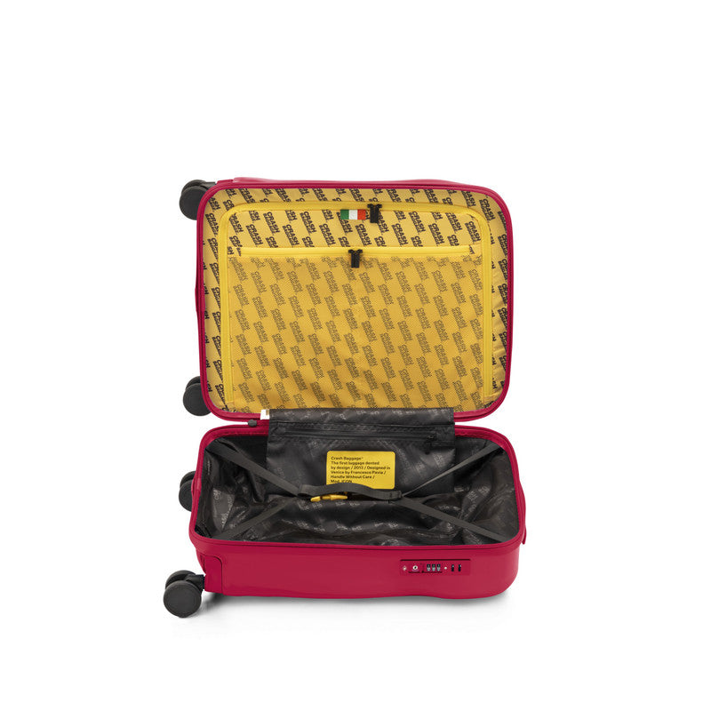 Crash Baggage | Icon Tone on Tone Suitcase | Ruby Red