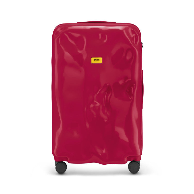 Crash Baggage | Icon Tone on Tone Suitcase | Ruby Red