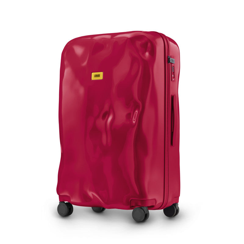 Crash Baggage | Icon Tone on Tone Suitcase | Ruby Red