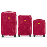 Crash Baggage | Icon Tone on Tone Suitcase | Ruby Red