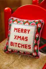 Furbish Needlepoint Pillow