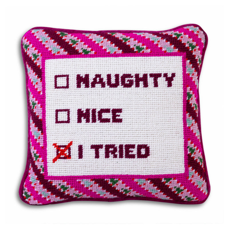 Furbish Needlepoint Pillow