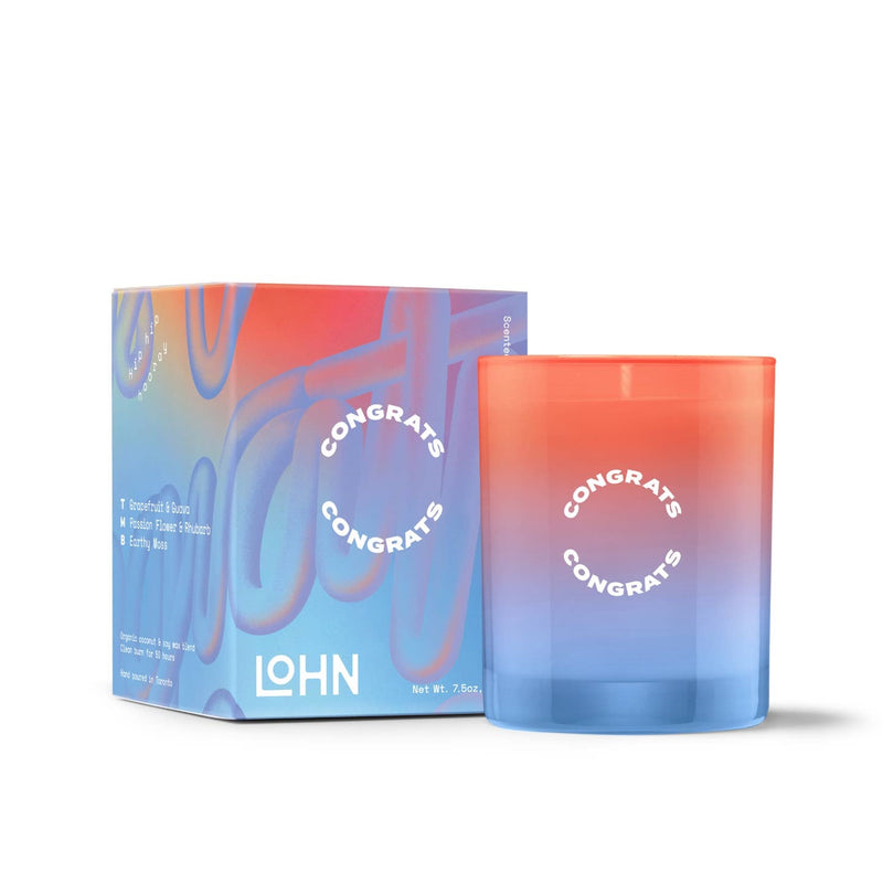 Lohn | Congrats Candle | Grapefruit & Neroli