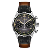 Junghans Pilot Chronoscope Watch Leather strap