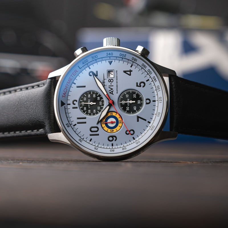 AVI-8 | HAWKER HURRICANE | Classic Chronograph Watch | 43.5mm