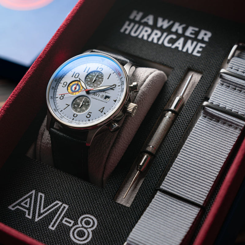 AVI-8 | HAWKER HURRICANE | Classic Chronograph Watch | 43.5mm