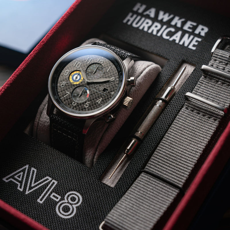 AVI-8 | HAWKER HURRICANE | Classic Chronograph Watch | 43.5mm