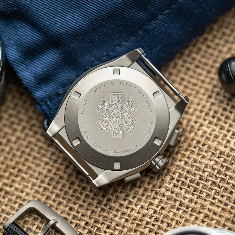 BOLDR Field Medic I Stealth Watch | 38mm Titanium Case