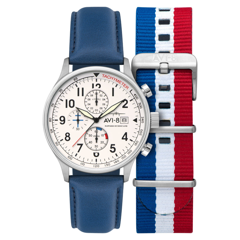 AVI-8 | HAWKER HURRICANE | Classic Chronograph Watch | 43.5mm