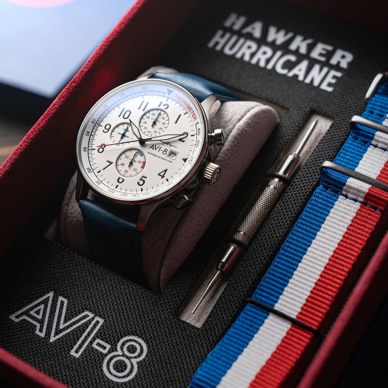 AVI-8 | HAWKER HURRICANE | Classic Chronograph Watch | 43.5mm