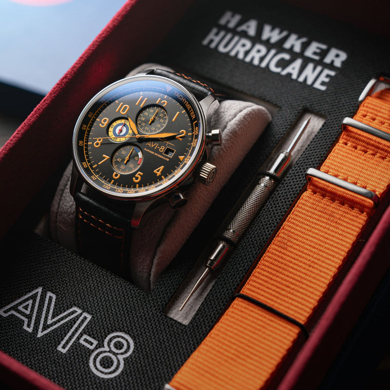 AVI-8 | HAWKER HURRICANE | Classic Chronograph Watch | 43.5mm