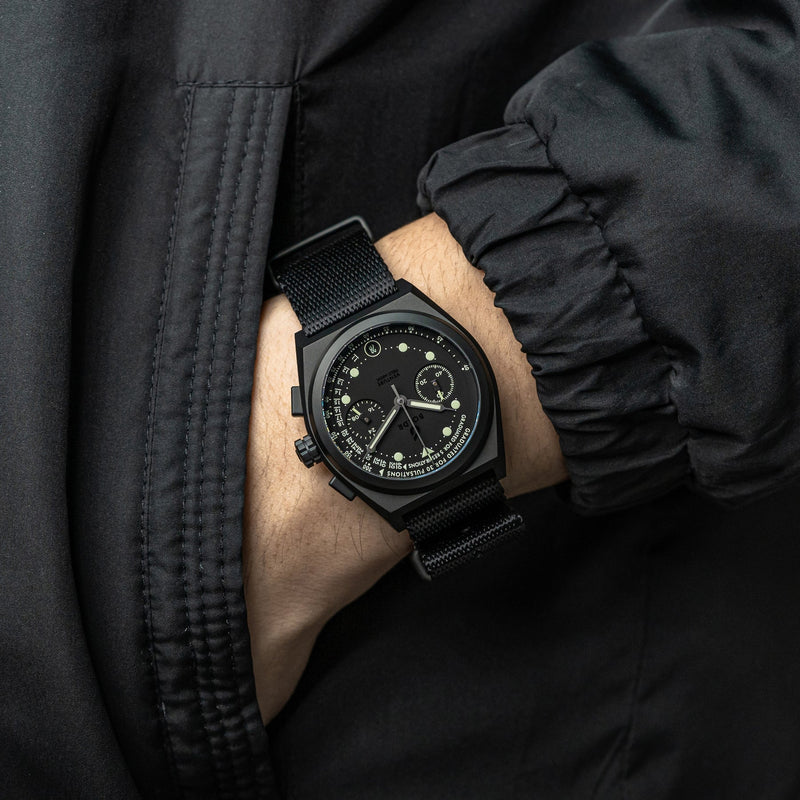 BOLDR Field Medic Stealth Watch | 38mm Titanium Case