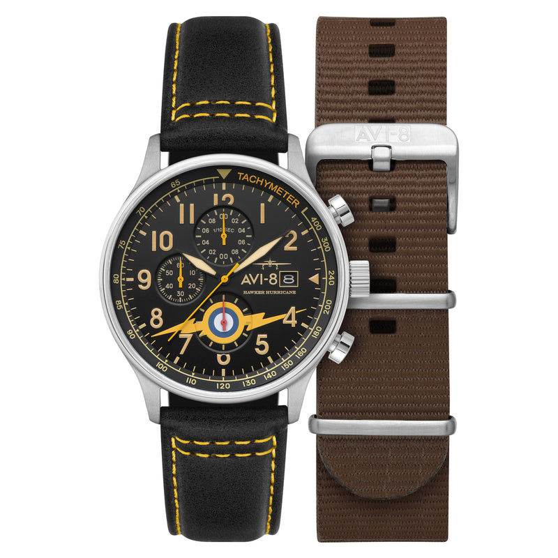 AVI-8 | HAWKER HURRICANE | Classic Chronograph Watch | 43.5mm