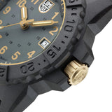 Luminox NAVY SEAL 3500 SERIES Watch | 45MM GOLD BLACK NBR STRAP