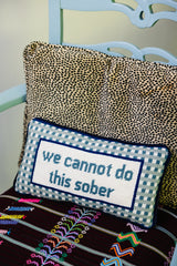 Furbish Sober Needlepoint Pillow