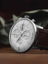 Junghans Meister Chronoscope Watch Brown Horse Leather