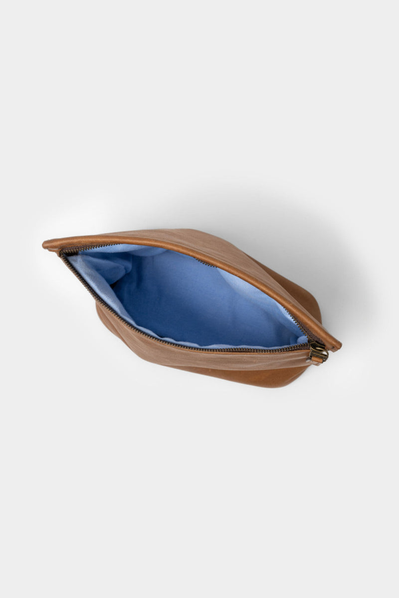 Moore & Giles | Reclaimed Large Zip Pouch | Heirloom Oak