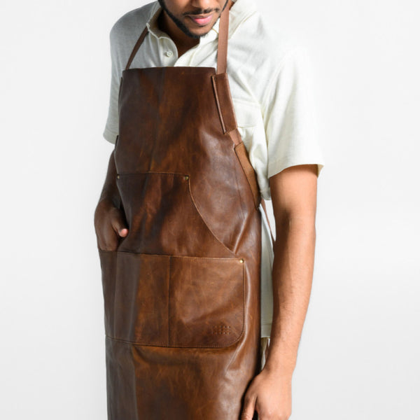 Moore & Giles | Reclaimed Apron V2 | Heirloom Oak | Brown Strap