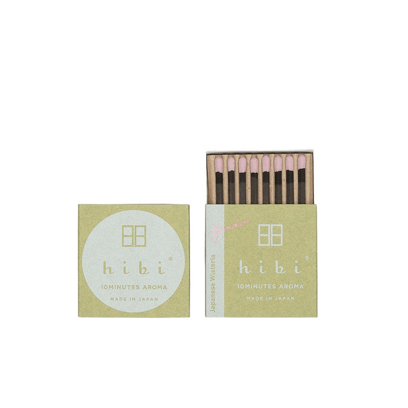 Hibi Box of 8 Incense Matches – Garden Collection