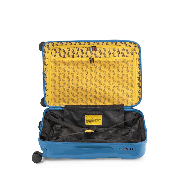 Crash Baggage | Icon Tone on Tone Suitcase | Petrol Blue