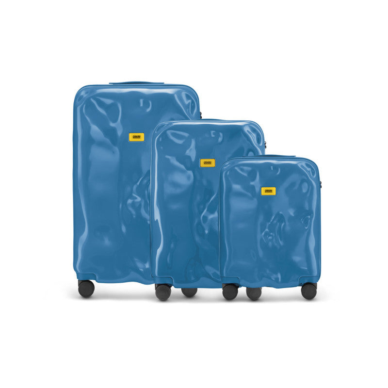 Crash Baggage | Icon Tone on Tone Suitcase | Petrol Blue