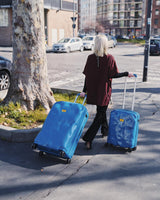 Crash Baggage | Icon Tone on Tone Suitcase | Petrol Blue