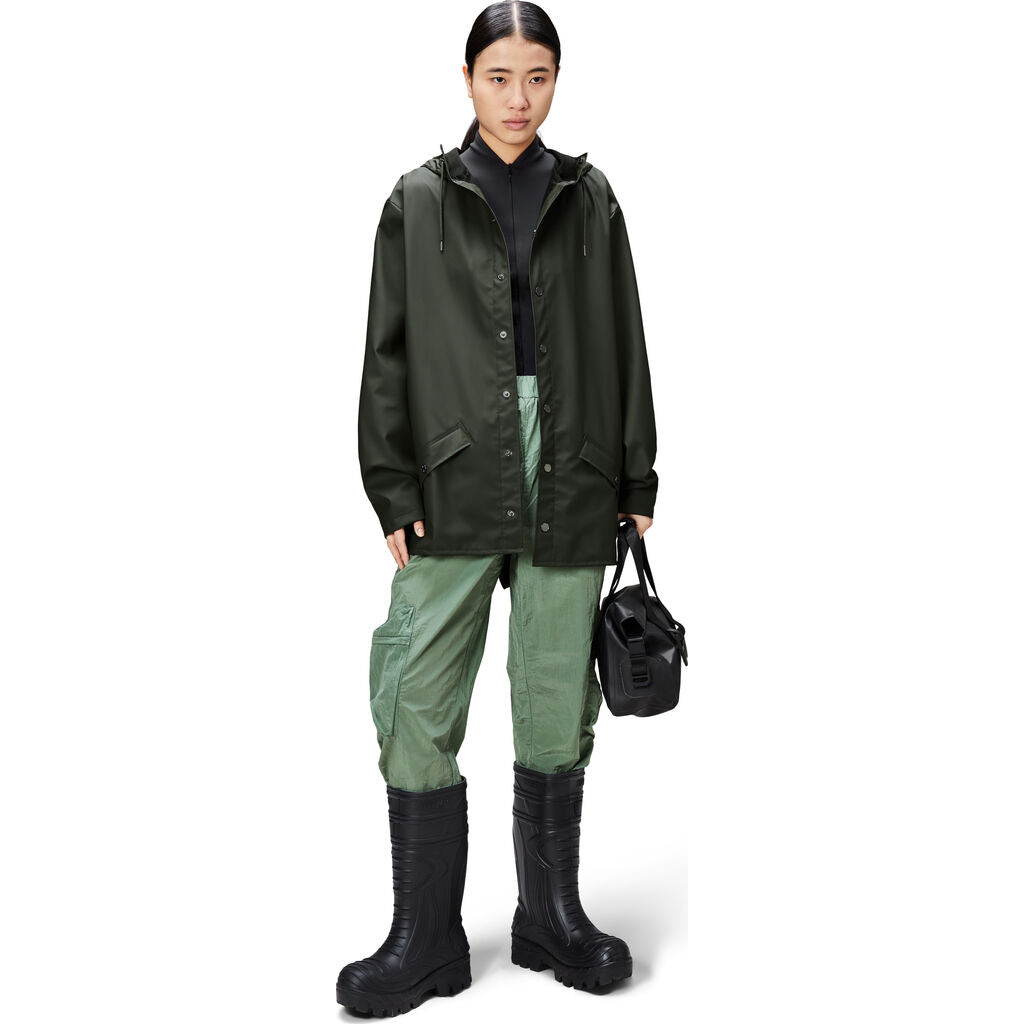 Rains Waterproof Jacket W3 | Green – Sportique